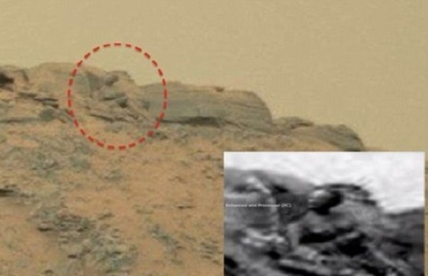 Внимание уфологов привлекла «статуя Будды» на Марсе
