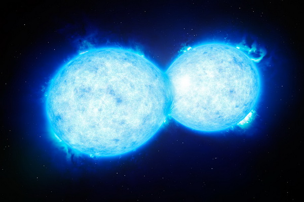 Учёные выявили две звезды, слившиеся в «поцелуе» перед своей гибелью