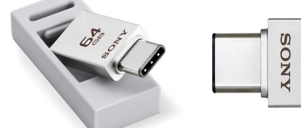 Сони показала USB-накопитель с коннекторами USB-C и USB-A