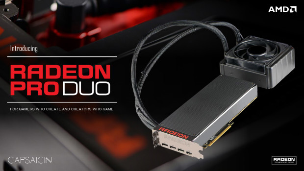 AMD представила видеокарту Radeon Pro Duo на 2-х чипах Fiji XT