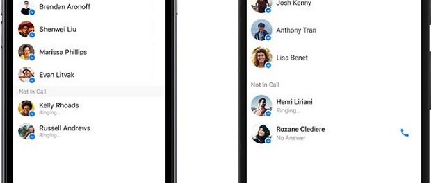 В социальная сеть Facebook Messenger возникла функция групповых звонков