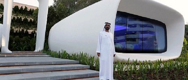 В Дубае выстроено первое в мире сооружение, напечатанное на 3D-принтере