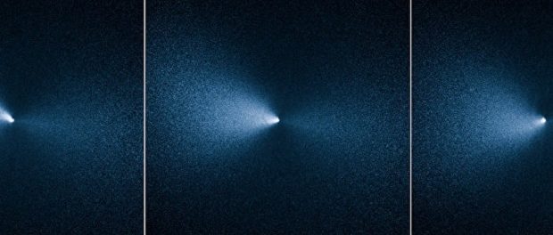 Комета, танцующая «тверк» в космосе, угодила в объектив телескопа «Хаббл»