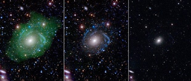 Астрономы обнаружили необычную составную галактику