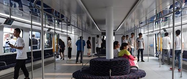 В КНР начались тестирования автобуса будущего, который несомненно поможет избежать пробок