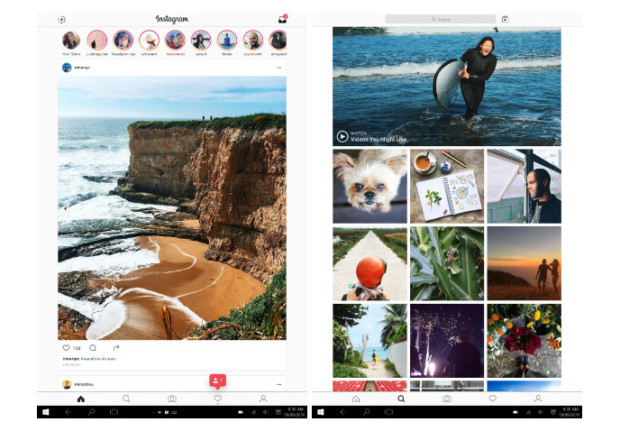 Вышло приложение социальная сеть Instagram для компьютеров и планшетов на Windows 10