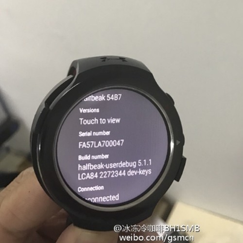 Появились «живые» фото умных часов HTC Halfbeak на андроид Wear