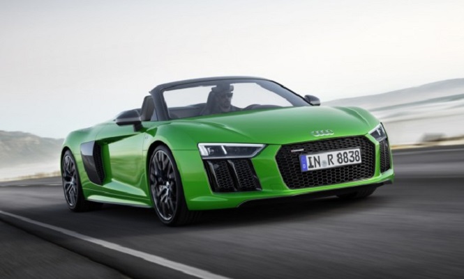 Ауди R8 Spyder V10 Plus — самый быстрый родстер марки