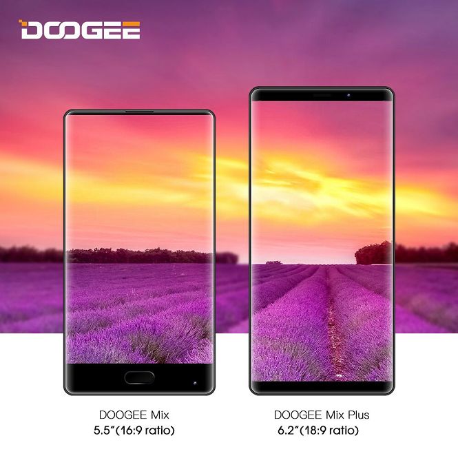 Безрамочный смартфон Doogee Mix выходит в Российской Федерации