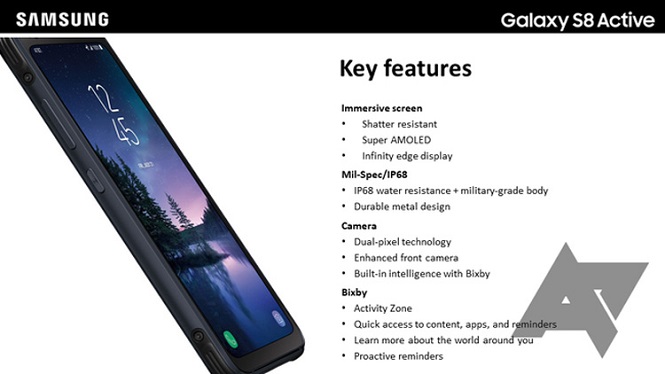 Названы характеристики «защищенной» версии Самсунг Galaxy S8 Active