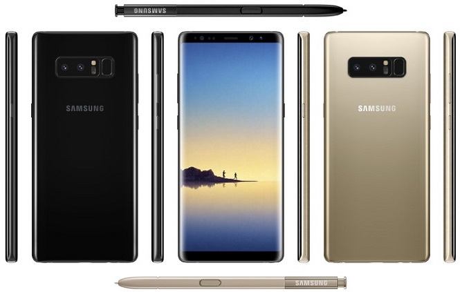 Официальные изображения Самсунг Galaxy Note 8 размещены в глобальной web-сети