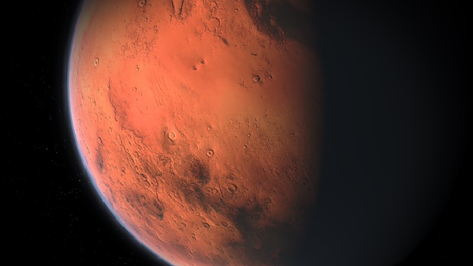 Русские учёные обнаружили остатки воды на Марсе
