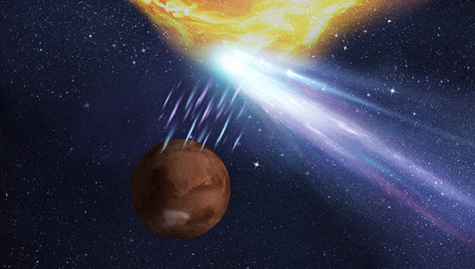 Встреча Марса, кометы и вспышки с Солнца практически не оставила следов — Ученые