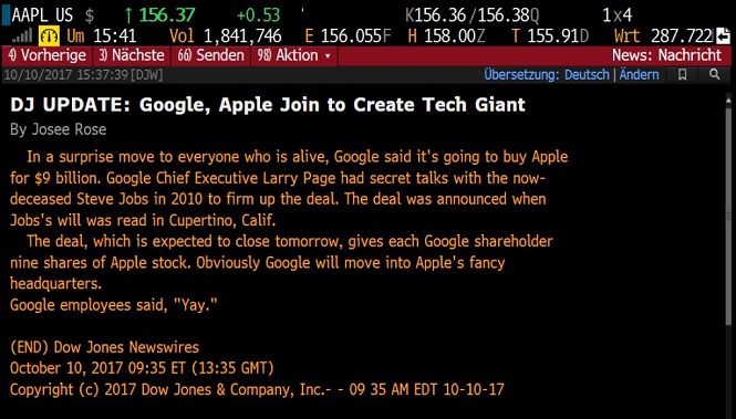 Google случайно «купил» Apple за $9 млрд