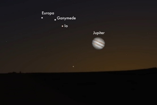 Юзеры сети опубликовали видео сближения Юпитера и Венеры