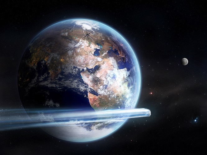 Ученые проинформировали о столкновении Земли с планетой-пришельцем