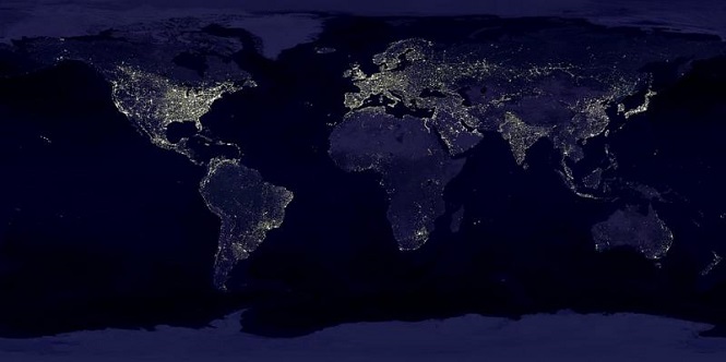 Земля стала ярче: на планете возросло световое загрязнение