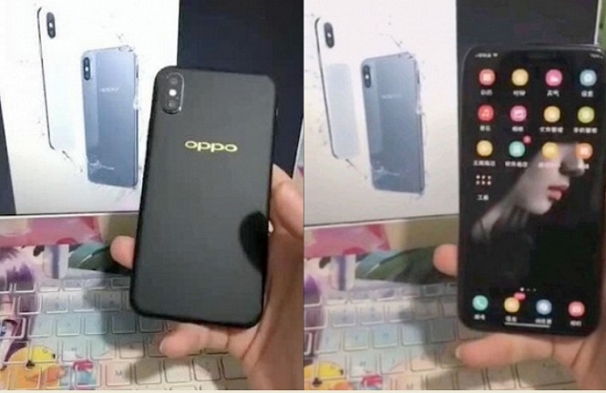 Oppo R13 в стиле iPhone X показался на фото