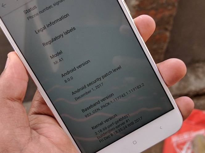 Андроид 8.0 Oreo заметно увеличит скорость зарядки Xiaomi Mi A1
