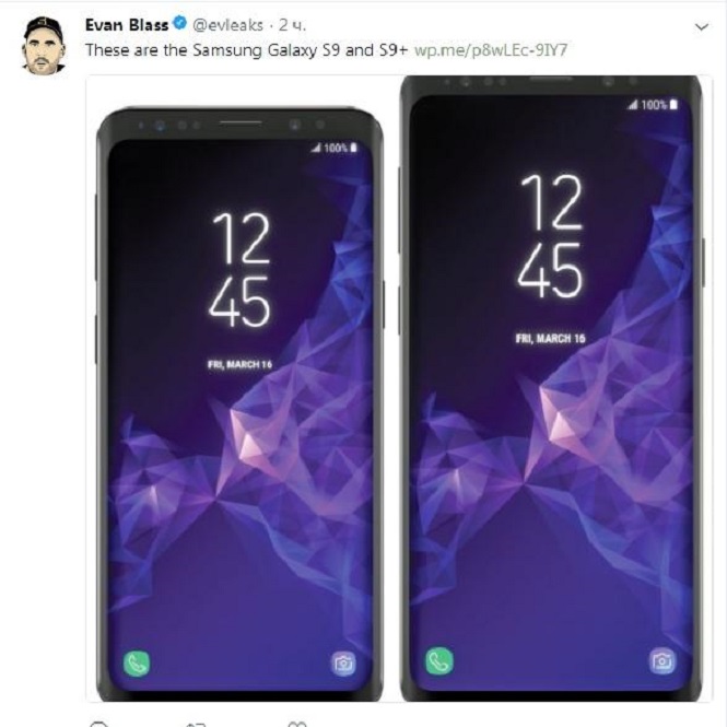 Появились новые изображения Galaxy S9 и S9+