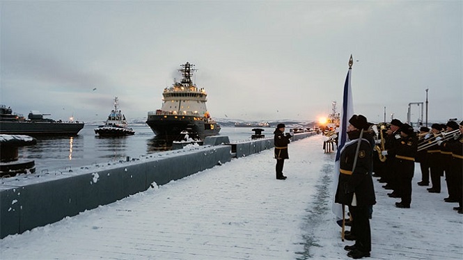 На базу Северного флота прибыл новый ледокол «Илья Муромец»