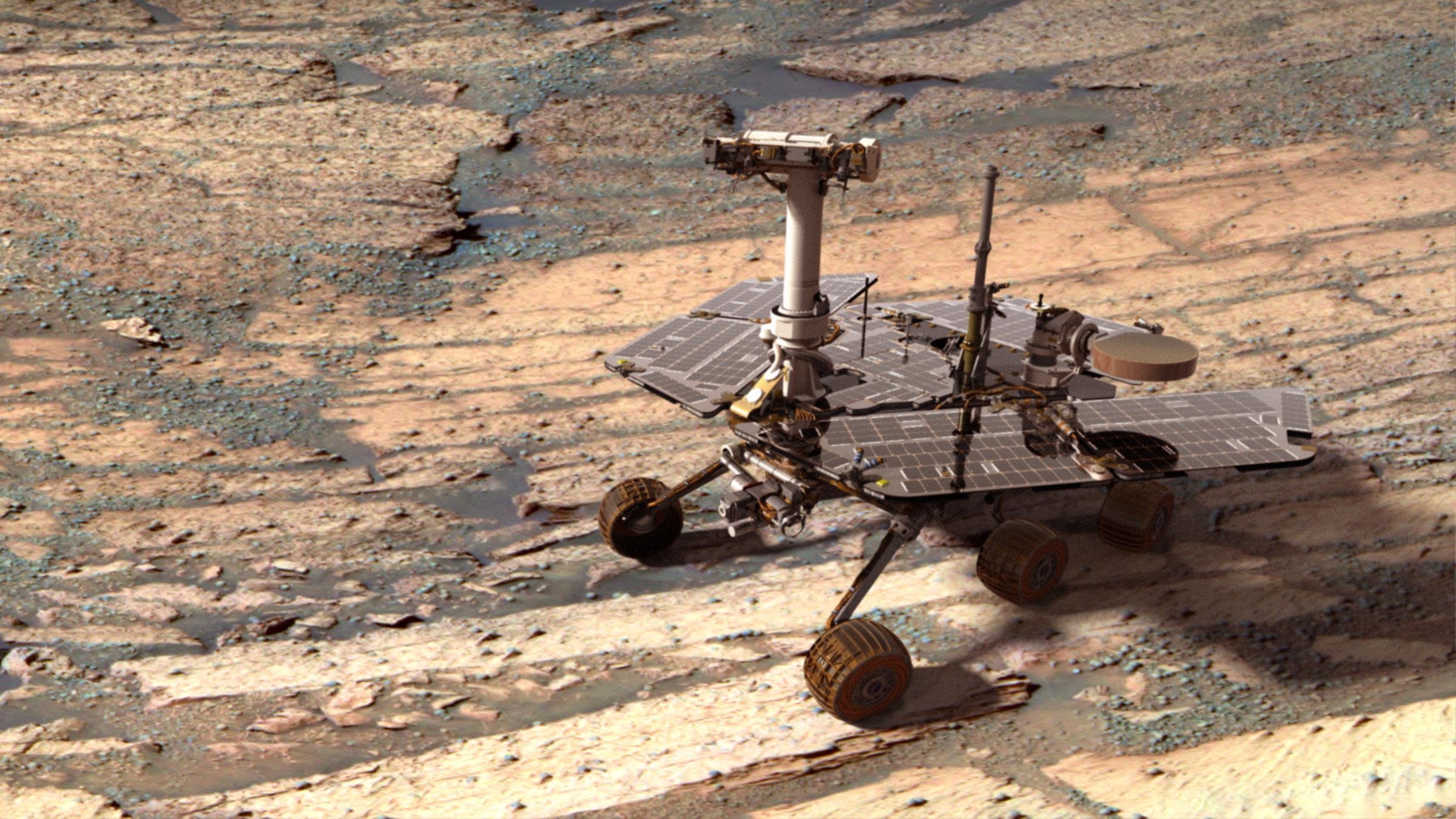 Марсоход Opportunity сделал первое «селфи»