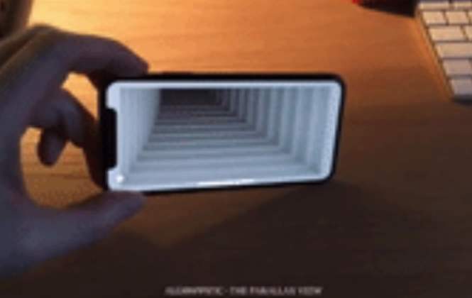 Новая оптическая иллюзия превратила экран iPhone X в «бездонную дыру»
