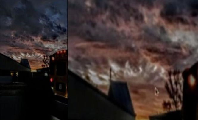 Гигантский НЛО наблюдали в небе Оклахомы