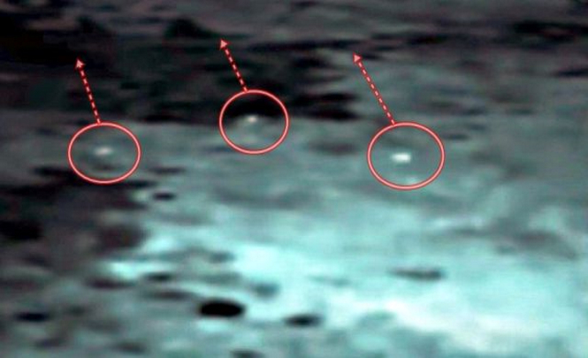 Несколько НЛО пролетающих над поверхностью Луны зафиксировал астроном-любитель
