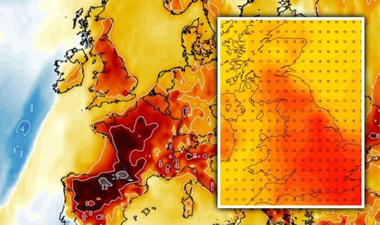 Прогноз аномальной жары в Великобритании: карты погоды становятся красными из-за палящего взрыва 100F |  Погода |  Новости