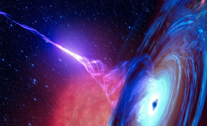 Астрофизики показали сверхмассивную черную дыру, поглощающую галактики