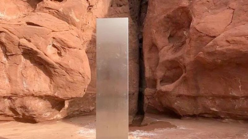 Загадочный монолит обнаружен в отдаленной части штата Юта