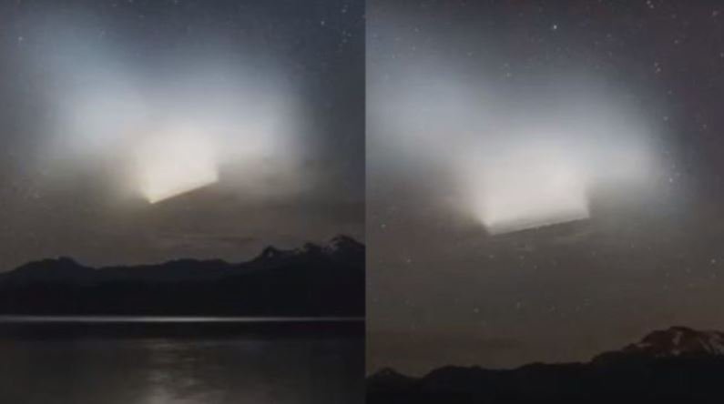 Огромный светящийся объект появился в ночном небе над Аргентиной