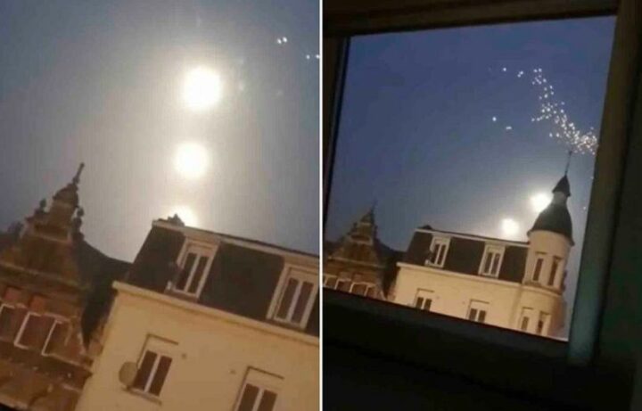 Над Бельгией сняли три гигантских «НЛО-Луны»