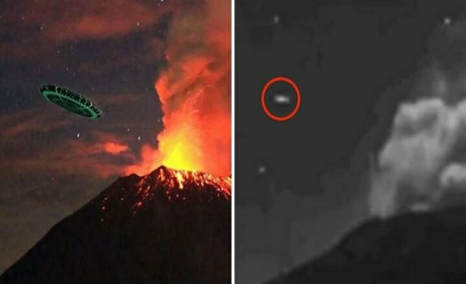 30-метровый НЛО влетел в мексиканский вулкан Попокатепетль