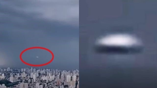 НЛО заметили в прямом эфире во время шторма в бразильском выпуске новостей