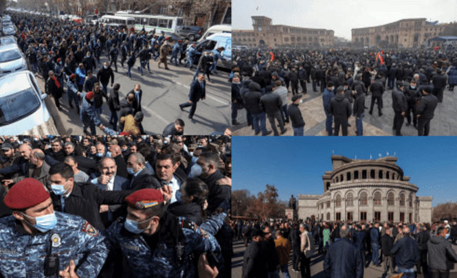 В Армении снова протесты, пророчество 2019-го продолжает сбываться.