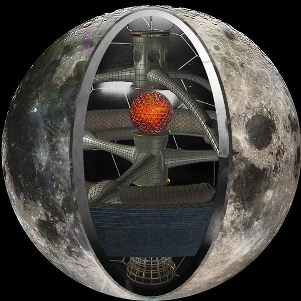 Спекулятивная вырезка модели космического корабля Луна