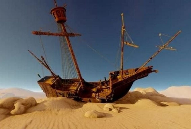 Загадка найденных в пустыне морских кораблей