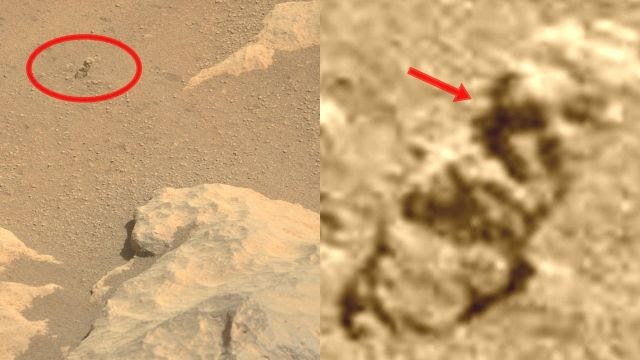 Человекоподобная фигура, похороненная в песках Марса, замечена марсоходом Perseverance