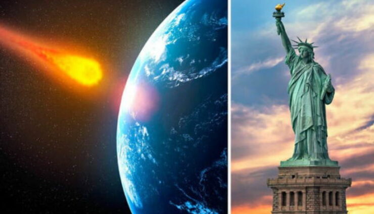 Астероид размером с две Статуи Свободы движется к Земле