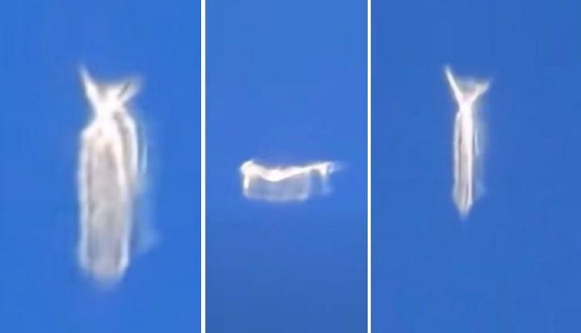 Пассажир самолета заснял на видео необычный НЛО