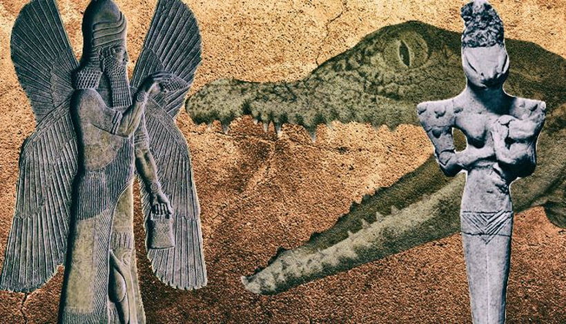 Шумерские загадки и культура с загадочными рептилоидными гуманоидами