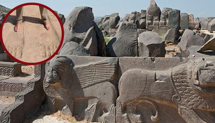 Тайна огромных следов на руинах храма Айн-Дара