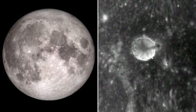 На поверхности Луны обнаружено сооружение «искусственный шпиль» высотой три мили