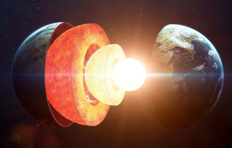 Внутреннее ядро ​​Земли с одной стороны растет быстрее, чем с другой.