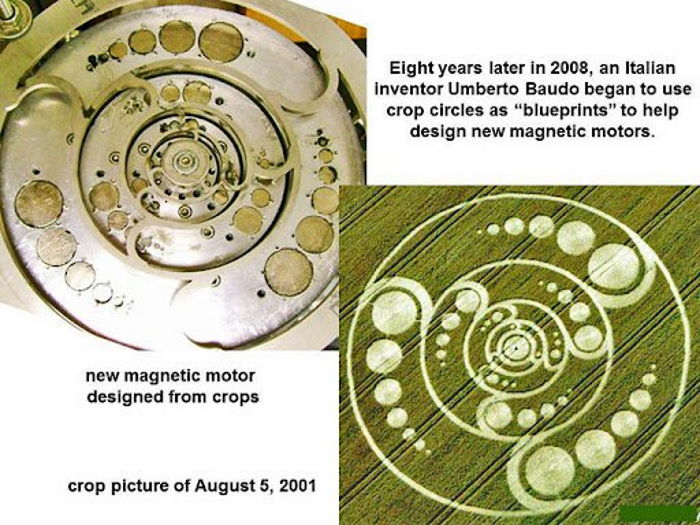 Итальянский изобретатель считает, что круги на полях являются образцом для получения свободной энергии