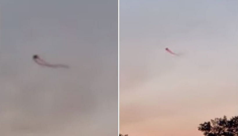 Живой НЛО с таинственными щупальцами парит над Дувром, Делавэр
