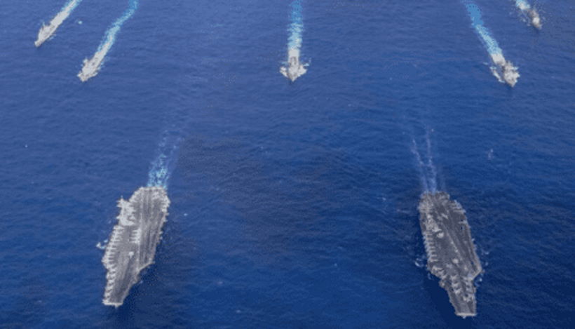 Американцы собрали вокруг Китая 60% флота.