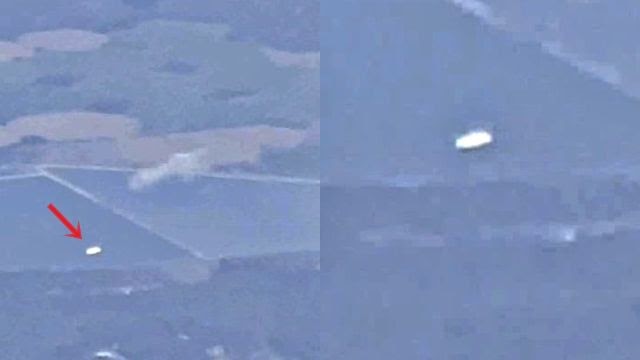 Пассажир самолета заснял НЛО во время полета над озером Мичиган в районе Гранд-Рапидс